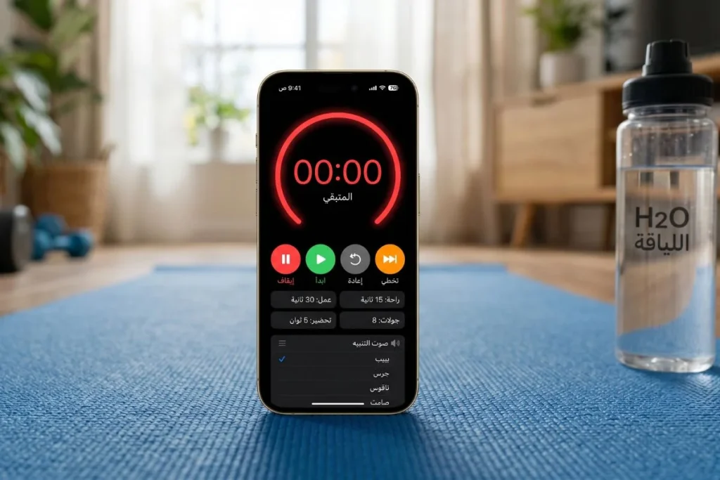 مؤقت تمارين هيت (HIIT Timer)