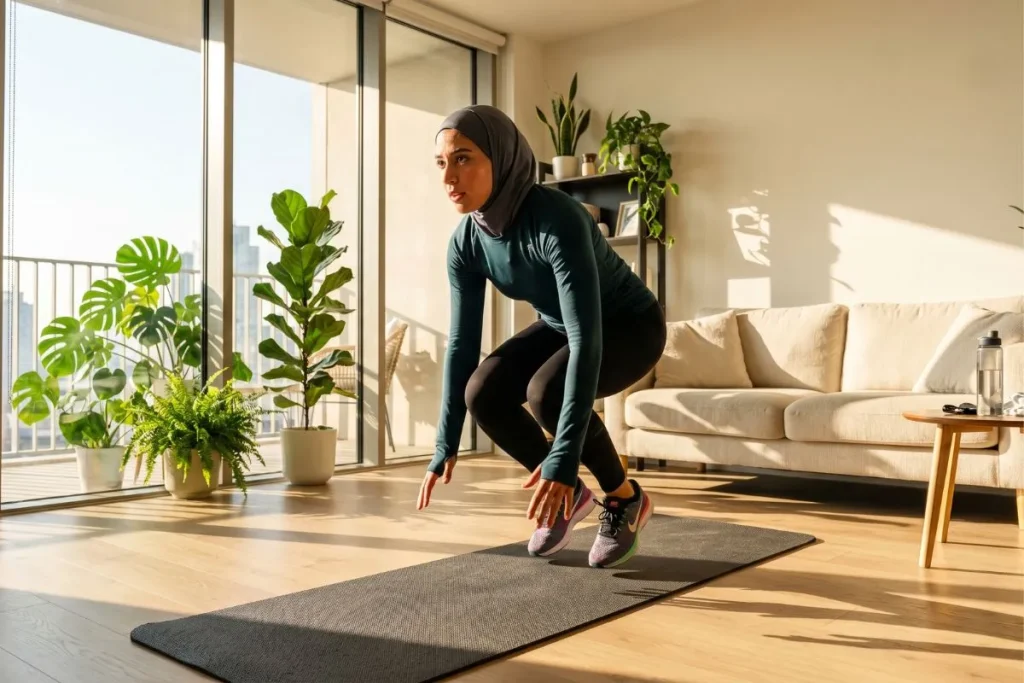 تمارين حرق الدهون في المنزل للمبتدئين بدون أجهزة - دليل شامل لخسارة الوزن وشد الجسم بتمارين وزن الجسم