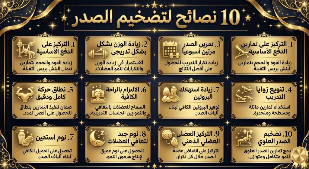 تمارين الصدر: أقوى 10 تمارين لتضخيم وتحديد عضلة الصدر