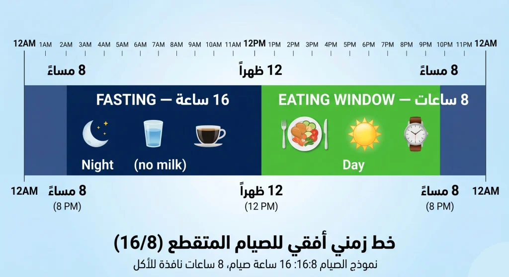 جدول الصيام المتقطع للمبتدئين: 4 أنظمة سهلة لإنقاص الوزن