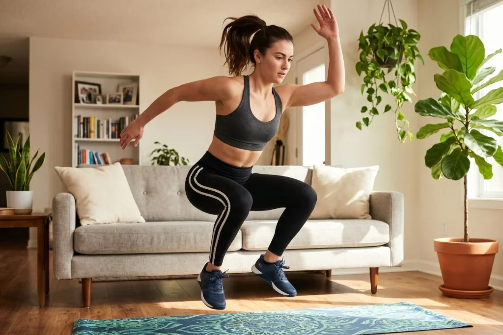 تمارين HIIT للمبتدئين في المنزل