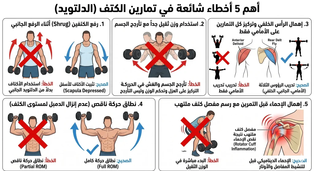 تمارين الكتف: دليل شامل لأقوى 10 تمارين لكتف عريض ومشدود