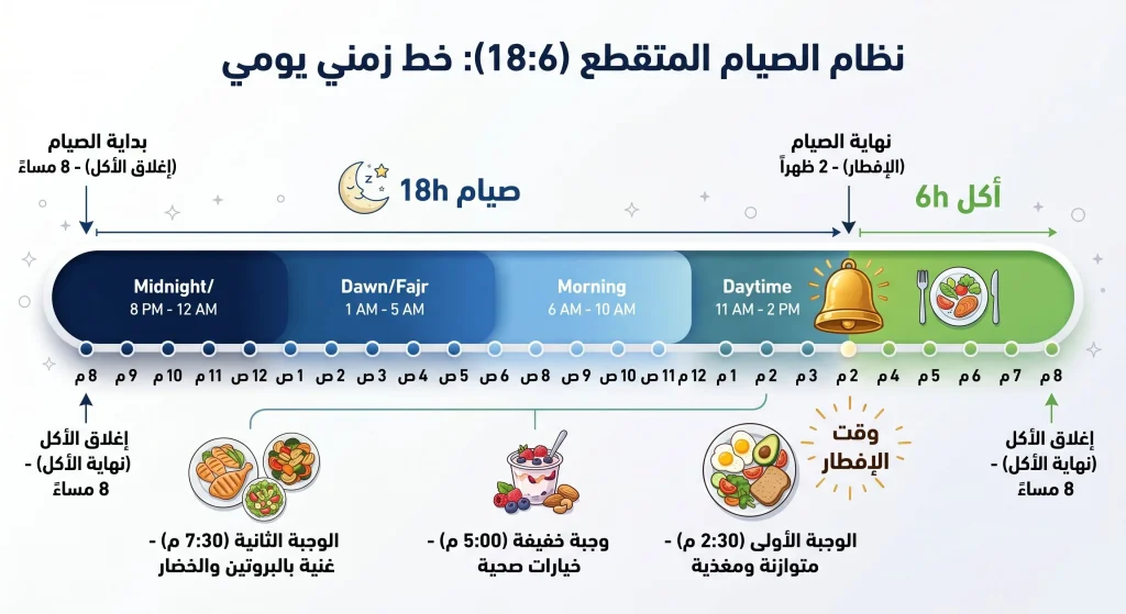 جدول الصيام المتقطع للمبتدئين: 4 أنظمة سهلة لإنقاص الوزن