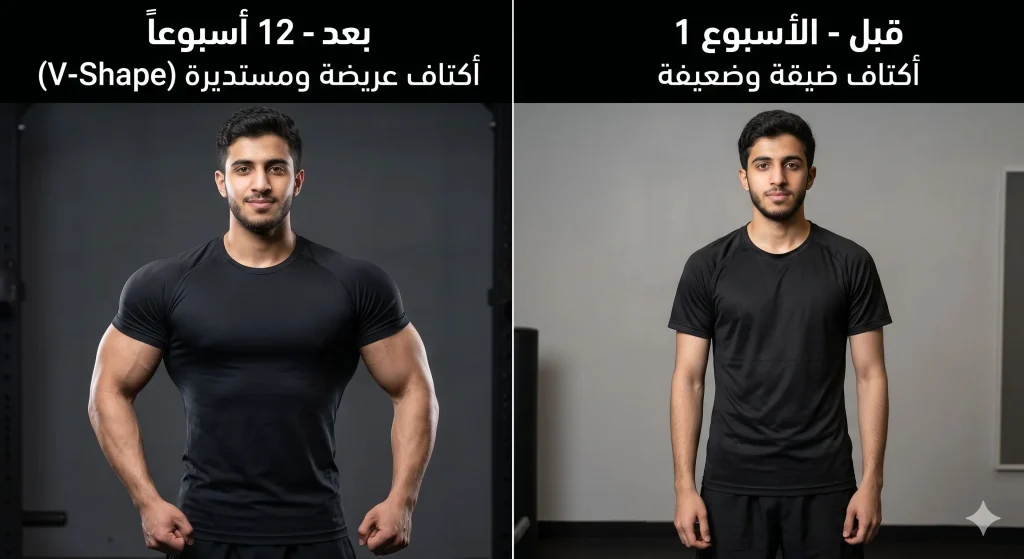 تمارين الكتف: دليل شامل لأقوى 10 تمارين لكتف عريض ومشدود