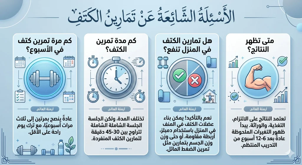 تمارين الكتف: دليل شامل لأقوى 10 تمارين لكتف عريض ومشدود